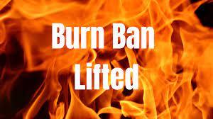 lifted burn ban