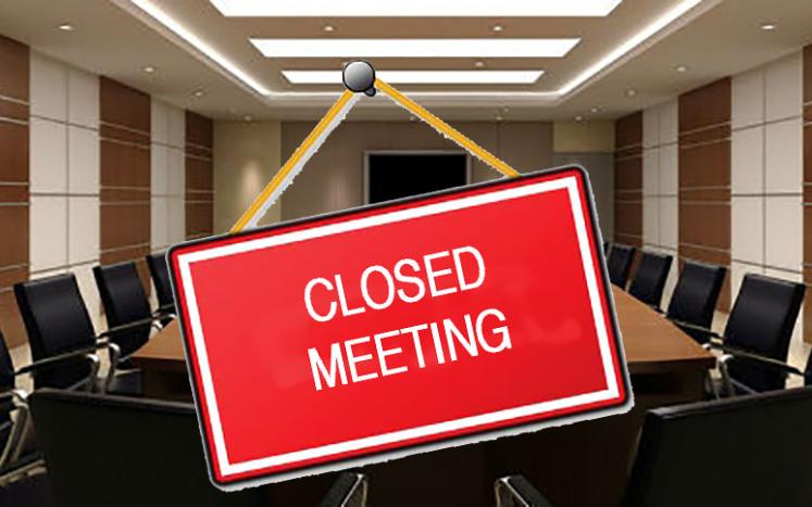 Closed meeting